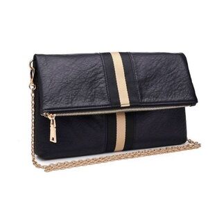 Elegant Black and Gold Women's Clutch